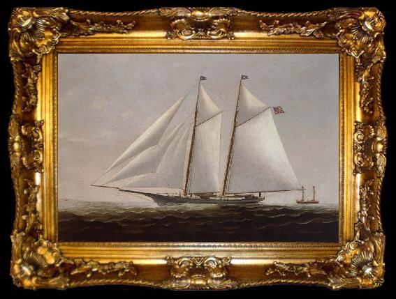 framed  Charles S.Raleigh The Racht America, Ta009-2